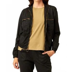 NEW XCVI karney bomber jacket in black